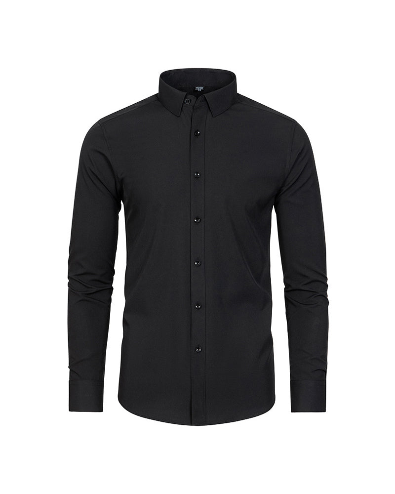 Elegant Long-Sleeve Shirt One Size