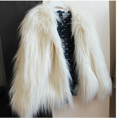 Women's Faux Fur Jacket Soft Voluminous Cut Elegant Design