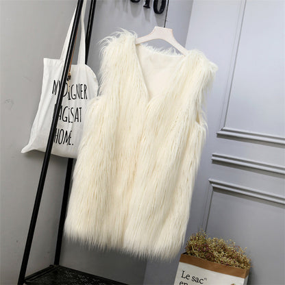 Women's Faux Fur Vest Oversized Stylish