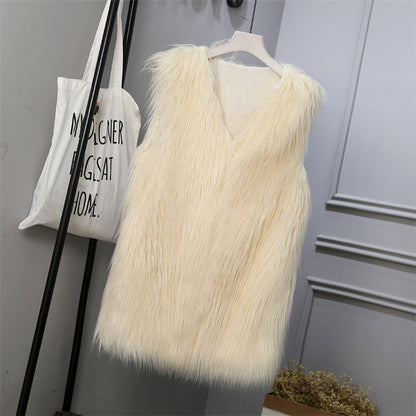 Women's Faux Fur Vest Oversized Stylish