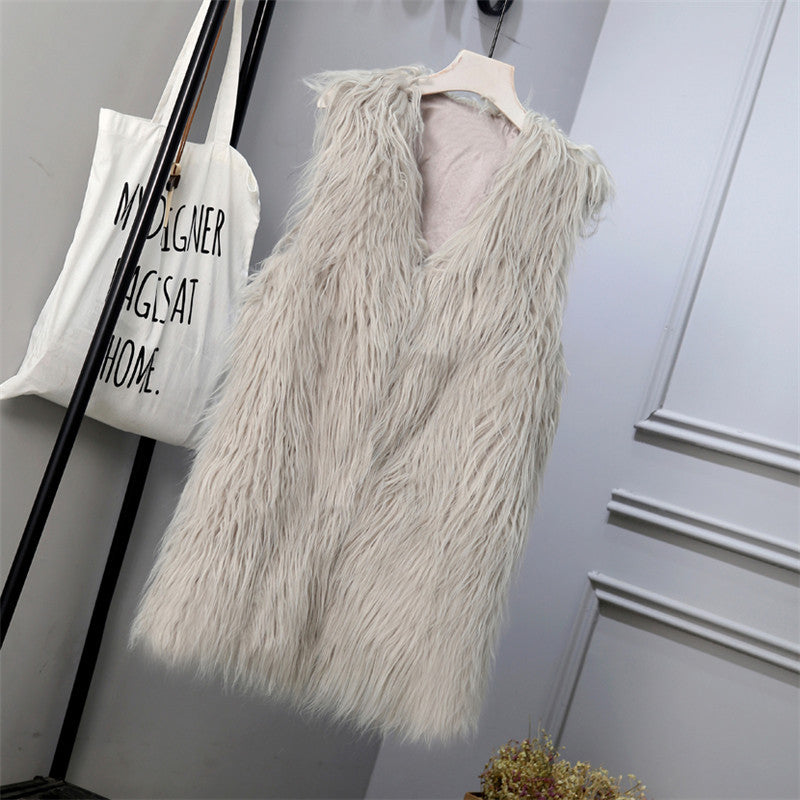 Women's Faux Fur Vest Oversized Stylish
