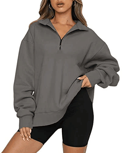 Women's Sweatshirt with Collar Modern