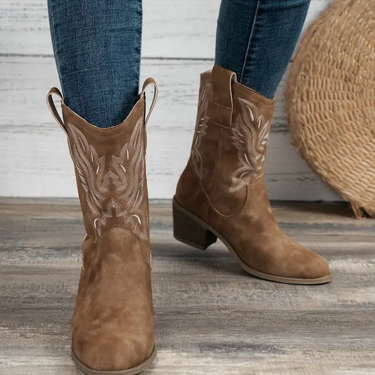 Westen Stiefel Outfit Cowboy Chic Damen - IdealeKleiden