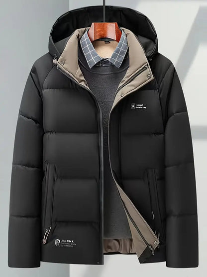 Elegant Men's Winter Coat Business Style