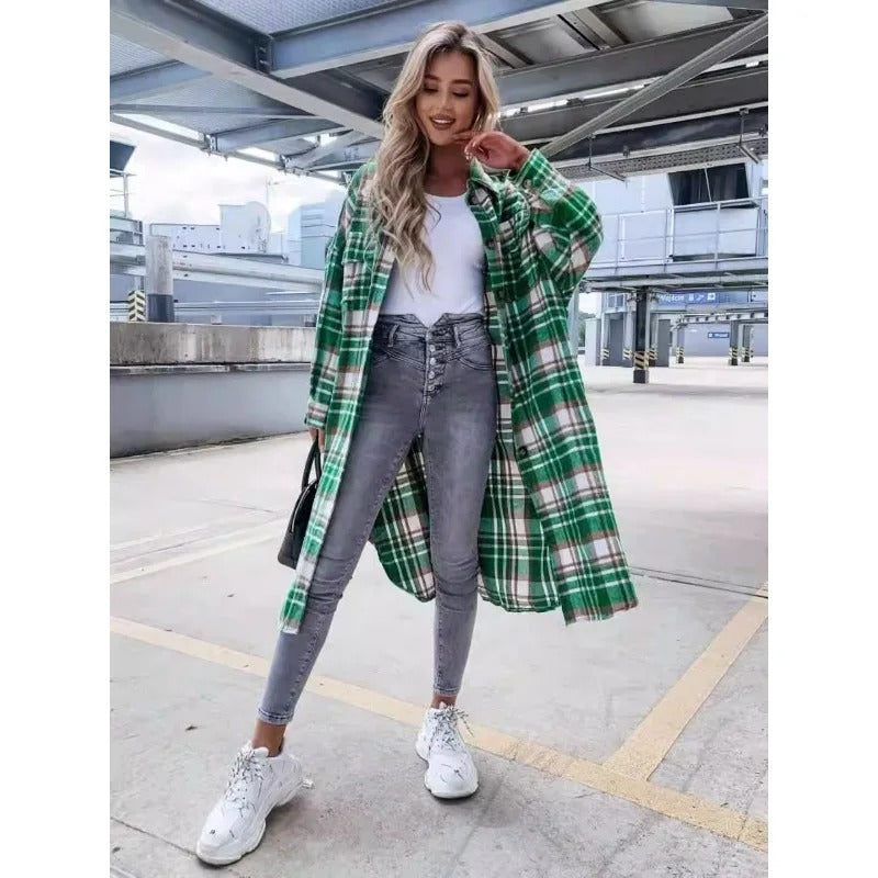 Modern Plaid Flannel Shirt
