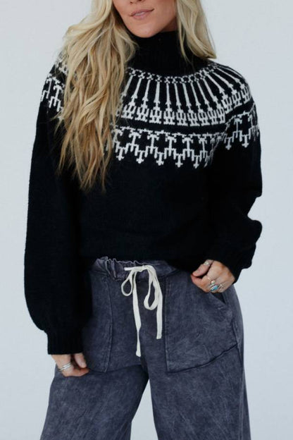 Christmas Sweater Warm Thickened Turtleneck Long Sleeve