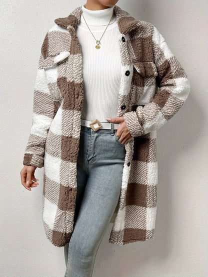 Elegant Women's Long Sleeve Winter Coat