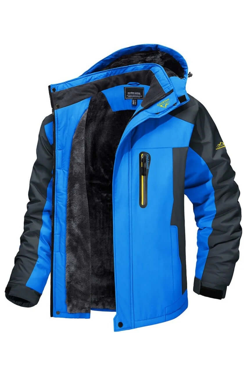 Wasserdichte Winterjacke Herren Fleece Isolierung - IdealeKleiden
