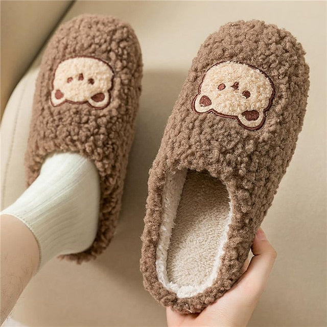 Soft Plush Animal Slippers