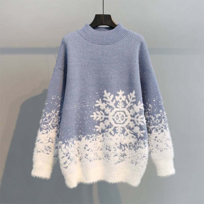 Women's Elegant Christmas Sweater Knit Design