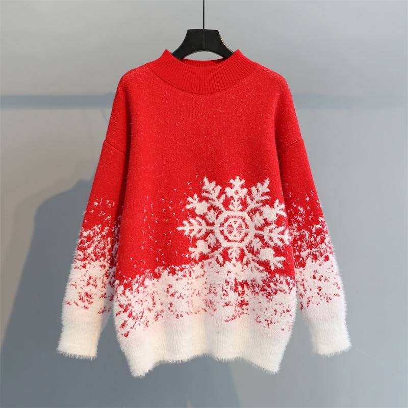 Women's Elegant Christmas Sweater Knit Design