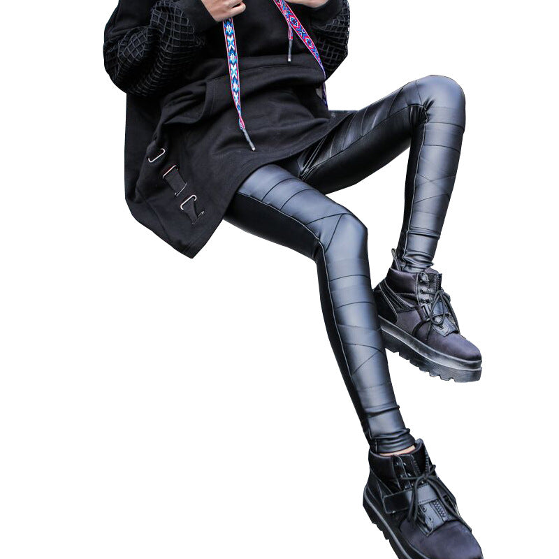 Damen Leggings Modern Strukturiert Stretch - IdealeKleiden