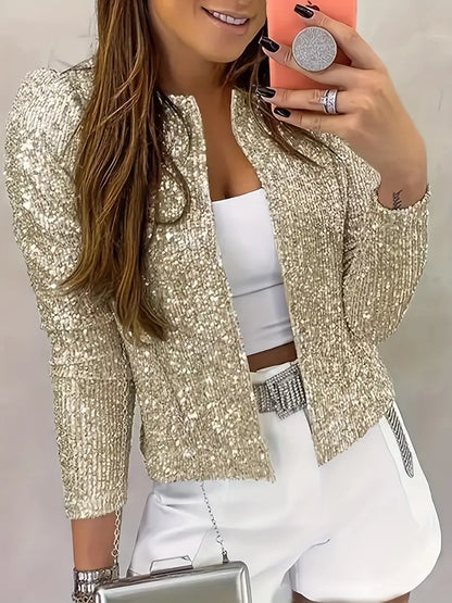 Women's Elegant Round Neck Spring Blazer
