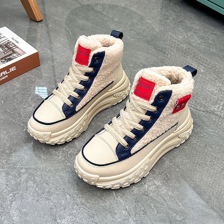Women's High Top Chunky Sole Martin Boots