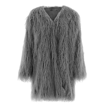 Women's Winter Coat Soft Fluffy Long