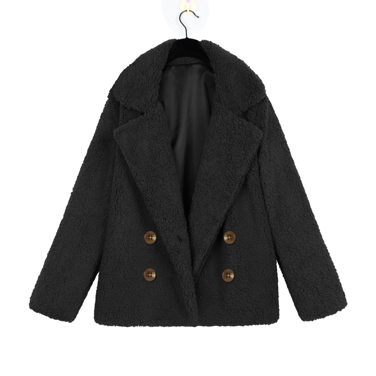 Women's Bouclé Jacket Soft Double-breasted Elegant