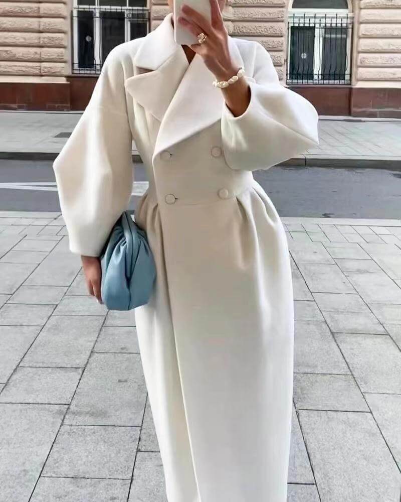 Elegant Women's Coat Long Sleeves Winter Style