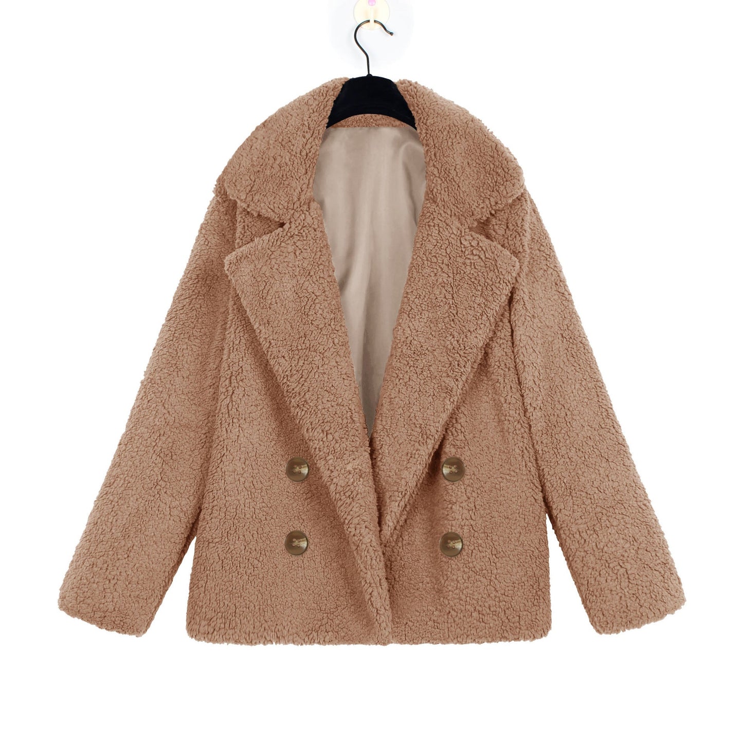 Women's Bouclé Jacket Soft Double-breasted Elegant