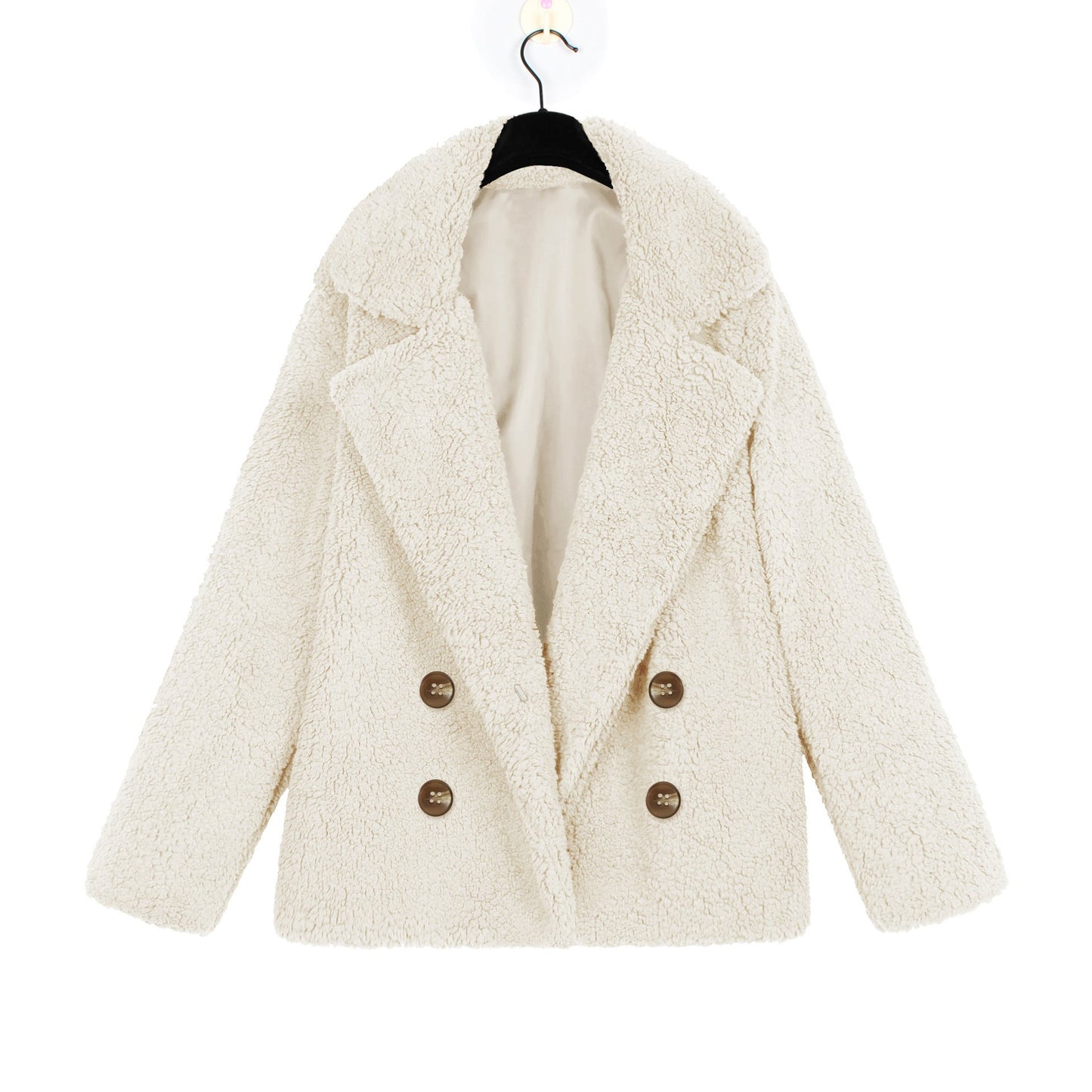Women's Bouclé Jacket Soft Double-breasted Elegant