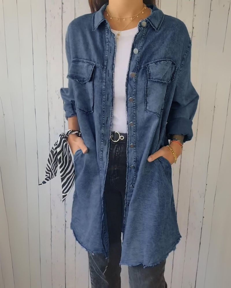 Comfortable Denim Jacket Modern Style