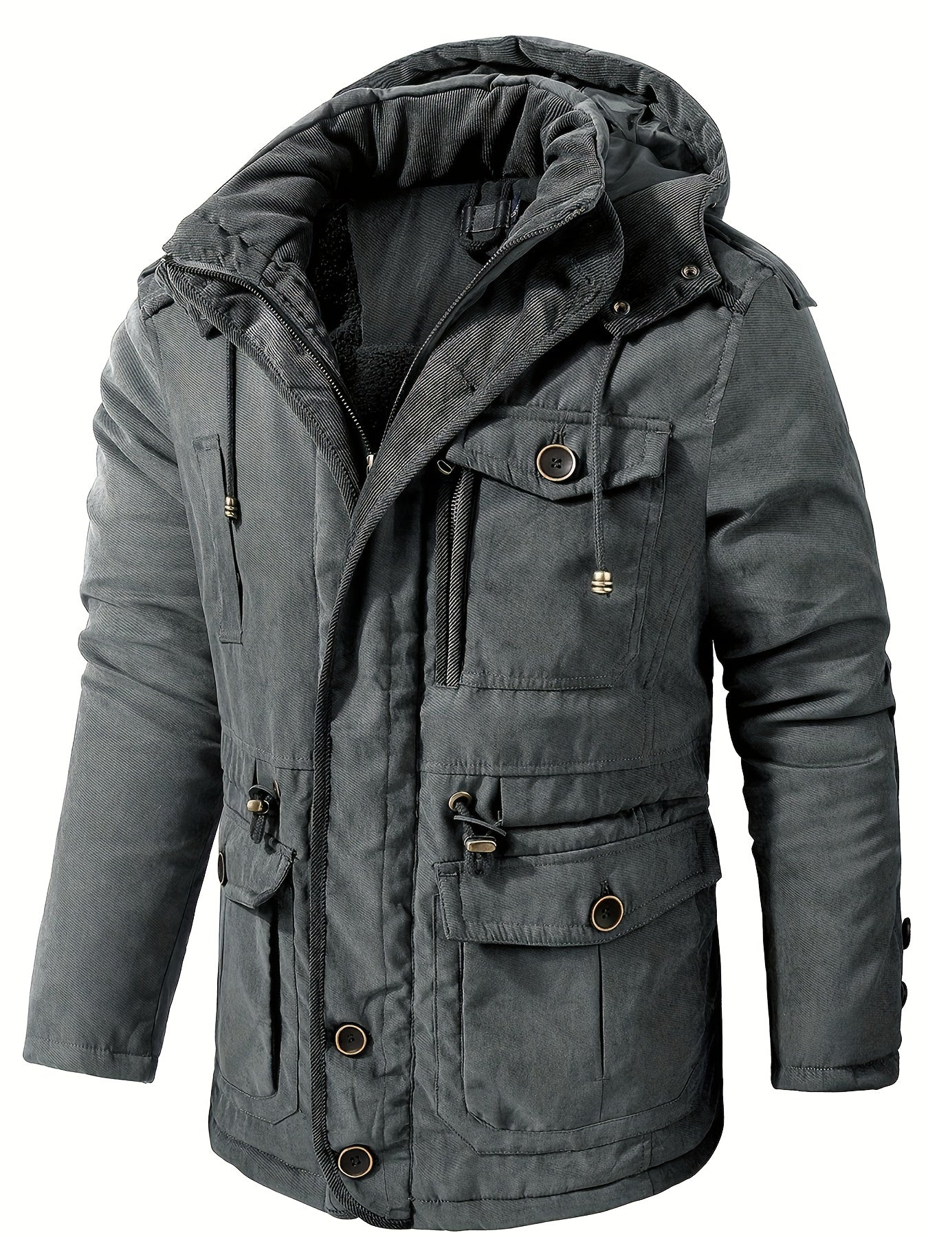 Men's Winter Jacket Warm Hooded Functional