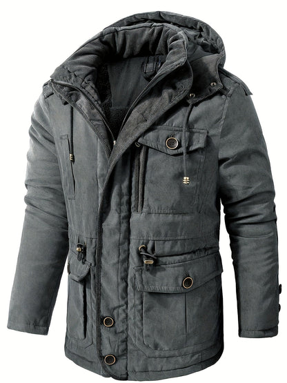 Men's Winter Jacket Warm Hooded Functional