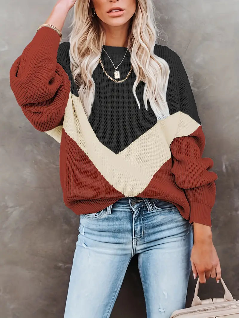 Women's Jumper Long-Sleeved Round Neck