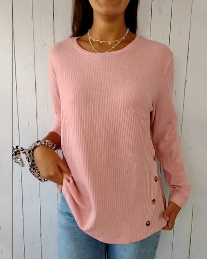 Soft Knit Round Neck Top for Women