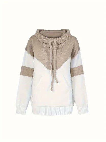 Casual Color Block Sweater Modern Style