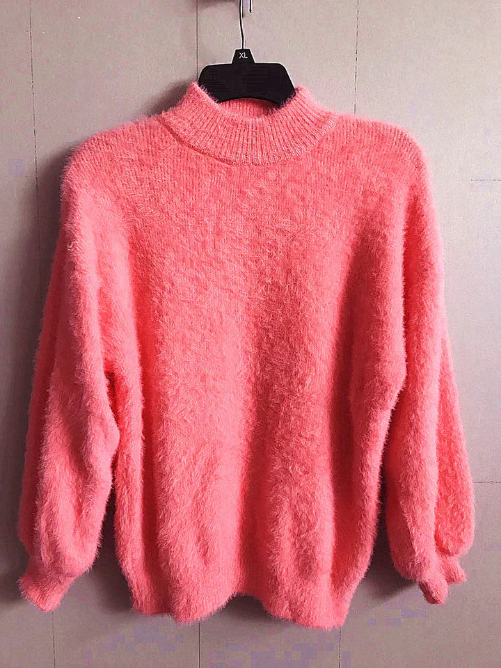Women's Soft Mohair Turtleneck Sweater