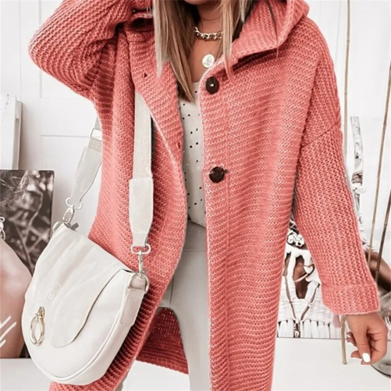 Women's Cashmere Cardigan Hoodie Luxury