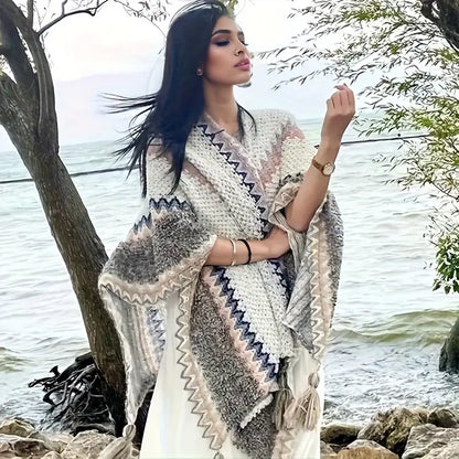 Winter Poncho Scarf Warmer