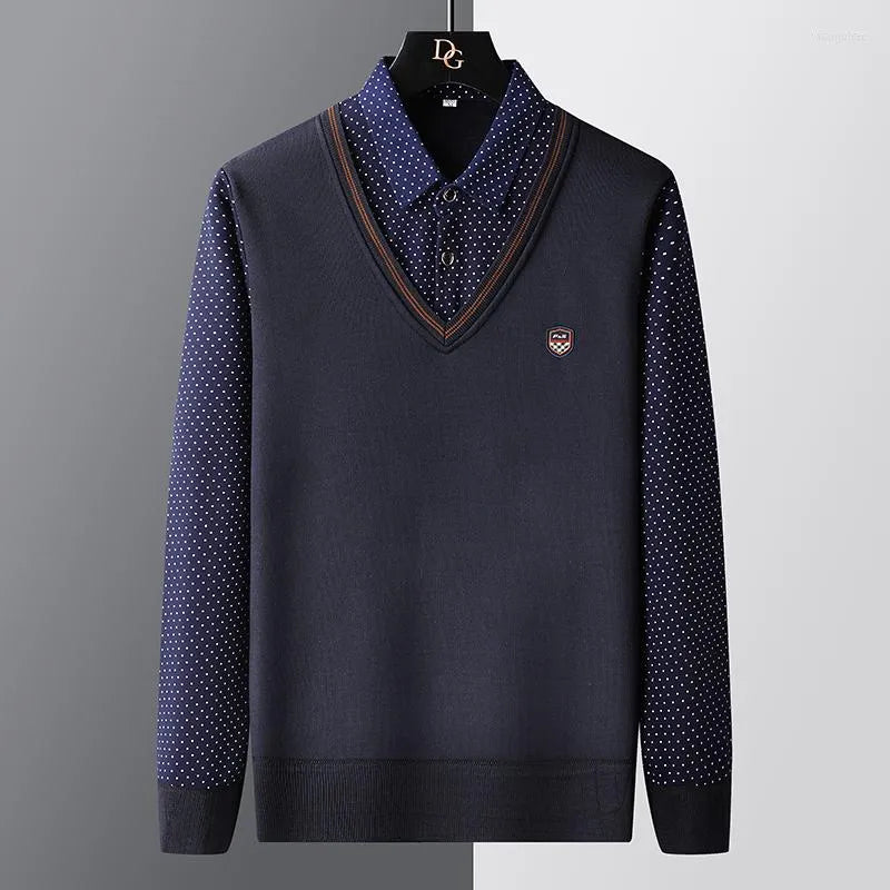 Men's Polo Style Sweater