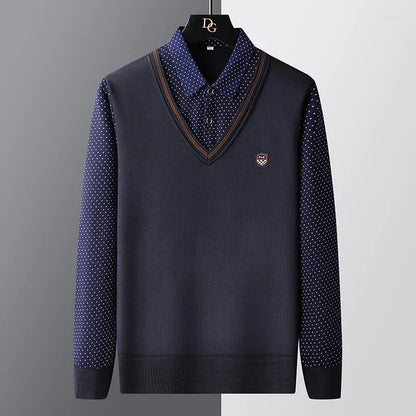 Men's Polo Style Sweater