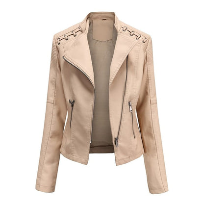 Soft Leather Jacket Lambskin Look