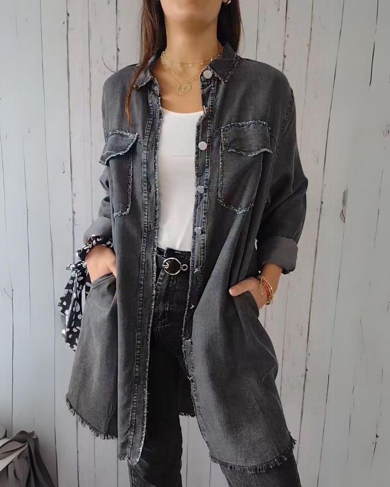 Comfortable Denim Jacket Modern Style