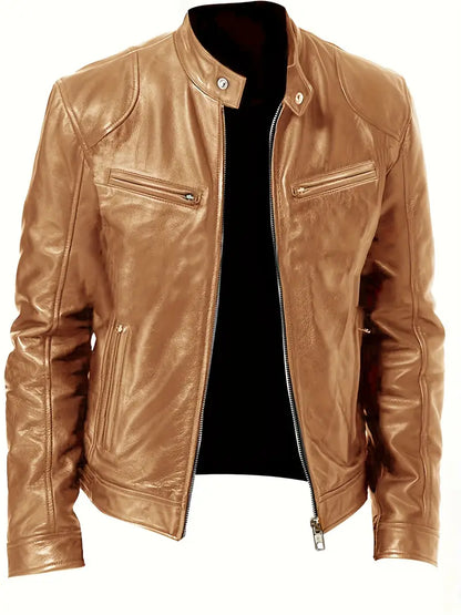 Men's Leather Motorcycle Jacket