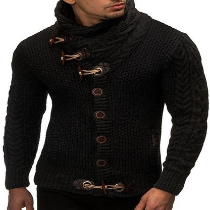 Men's Cardigan Asymmetrical Elegant Style
