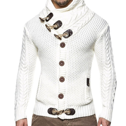 Men's Cardigan Asymmetrical Elegant Style