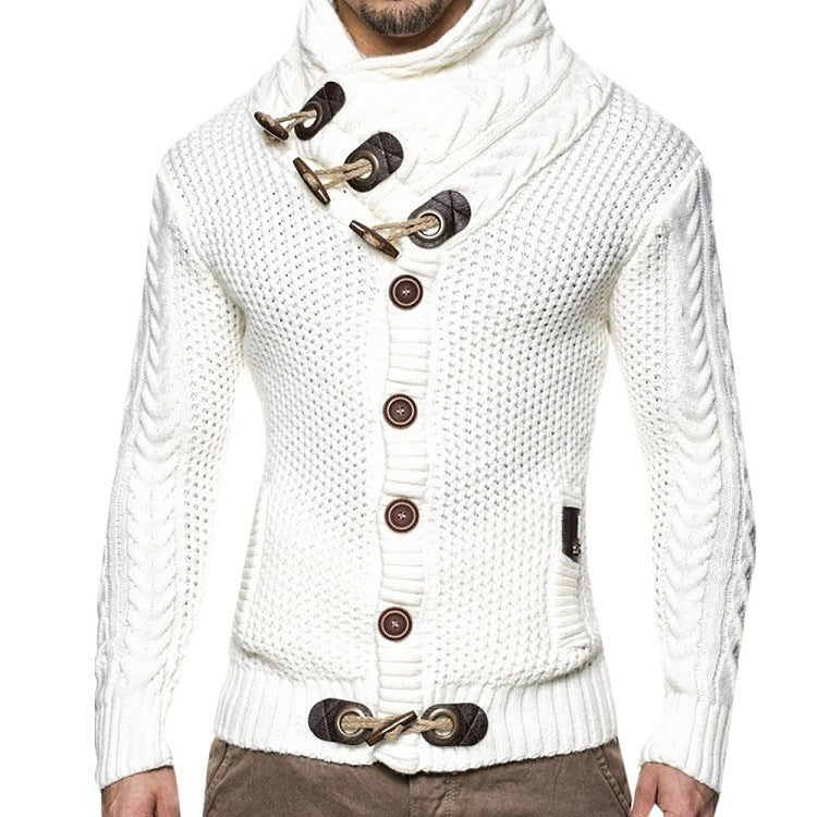 Herren Strickjacke Asymmetrisch Elegant Style - IdealeKleiden