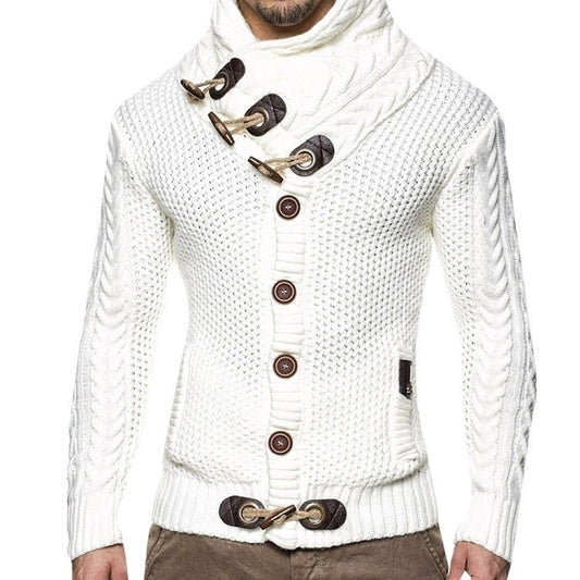 Herren Strickjacke Asymmetrisch Elegant Style - IdealeKleiden