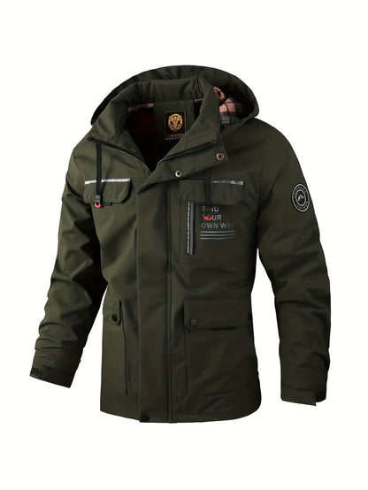 Men's Rain Jacket Lightweight Waterproof Winter