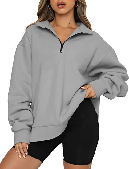 Women's Sweatshirt with Collar Modern