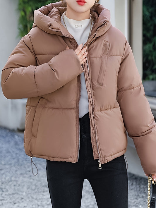Lässige Winterkleidung Frauen - Gefüttert mit Reißverschluss - IdealeKleiden