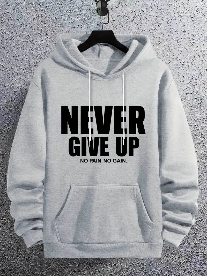 Motivational Hoodie for Men Sporty