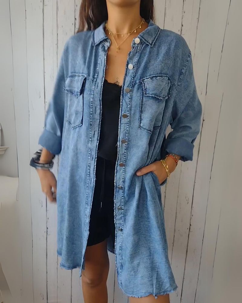 Comfortable Denim Jacket Modern Style