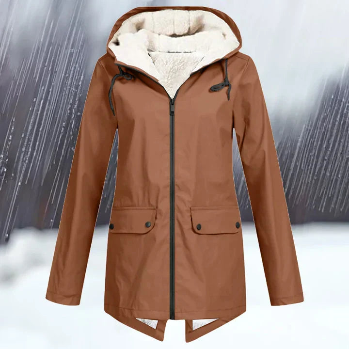 Waterproof Outdoor Jacket Hood Warm Insulated