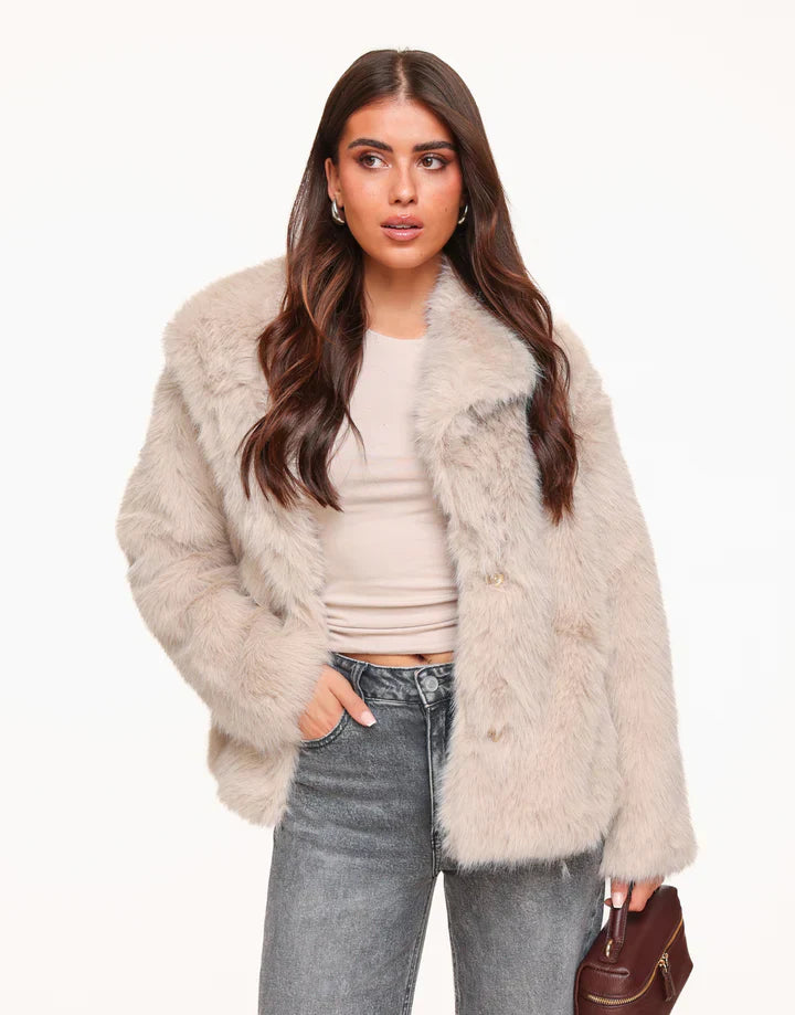 Stylish Faux Fur Jacket for Women