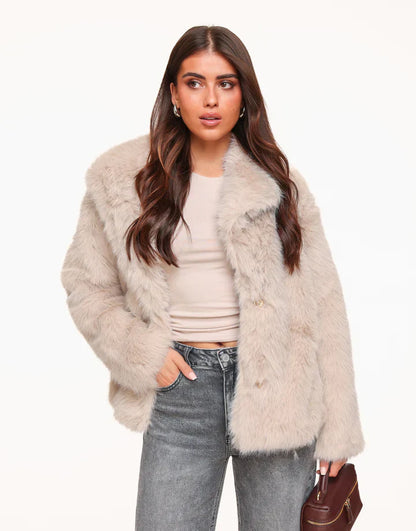 Stylish Faux Fur Jacket for Women