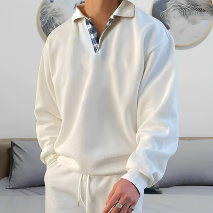 Comfortable Polo Sweatshirt Casual